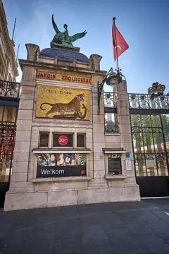 La entrada del Zoológico de Amberes