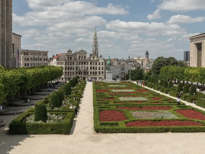 Los jardines del Monte de las Artes, en Bruselas